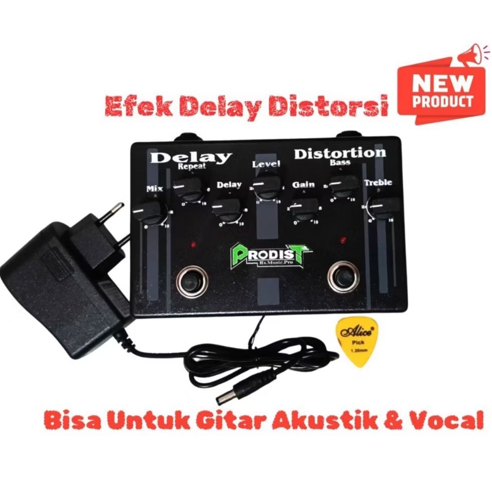 Efek Gitar Distorsi Delay-Efek Gitar Distorsi Delay Terbaru Bisa Untuk Gitar Akustik & Vocal Bonus P