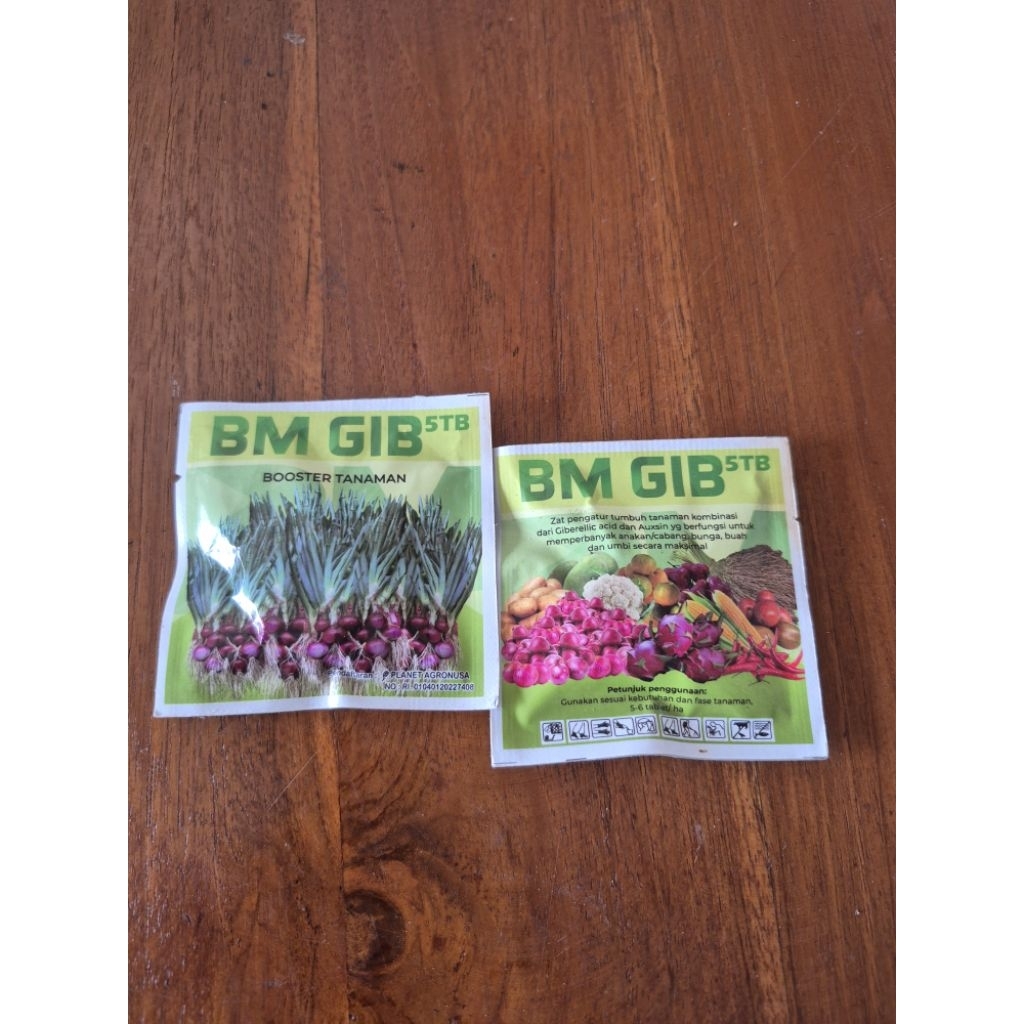 ZPT BM GIB 5TB Pupuk Hormon Perangsang Buah Bawang Merah Cabe Padi Jagung