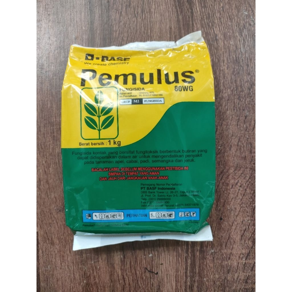 Fungisida Pemulus 80 WG 1 Kg - Kontrol Jamur & Tungau, Fungistatik, Bahan Aktif Belerang