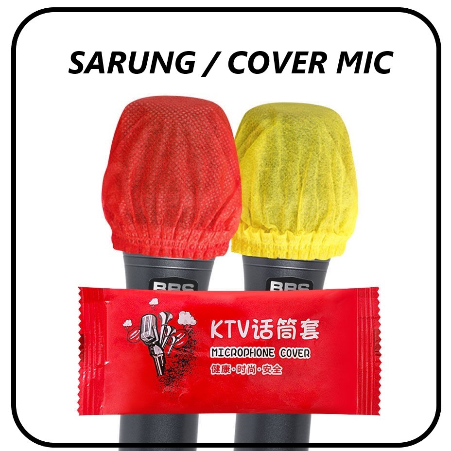 Cover Microphone Sarung Mic Penutup Mikrofon Sekali Pakai Karaoke  KTV