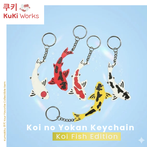 Aksesoris Gantungan Kunci Ikan Koi KuKi Works Koi no Yokan Edition Ganci Tas Aesthetic Lucu Unik Hia