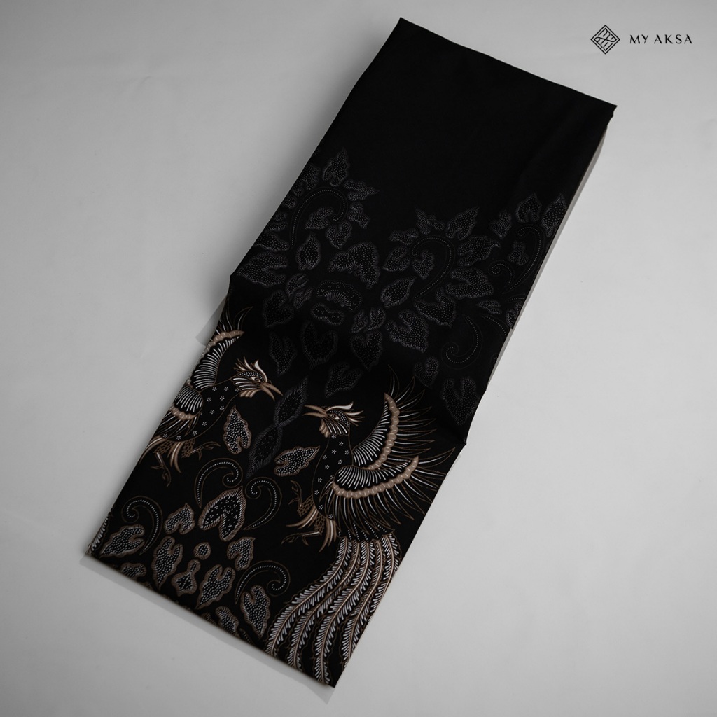 My Aksa Kain Batik Print Aren Black