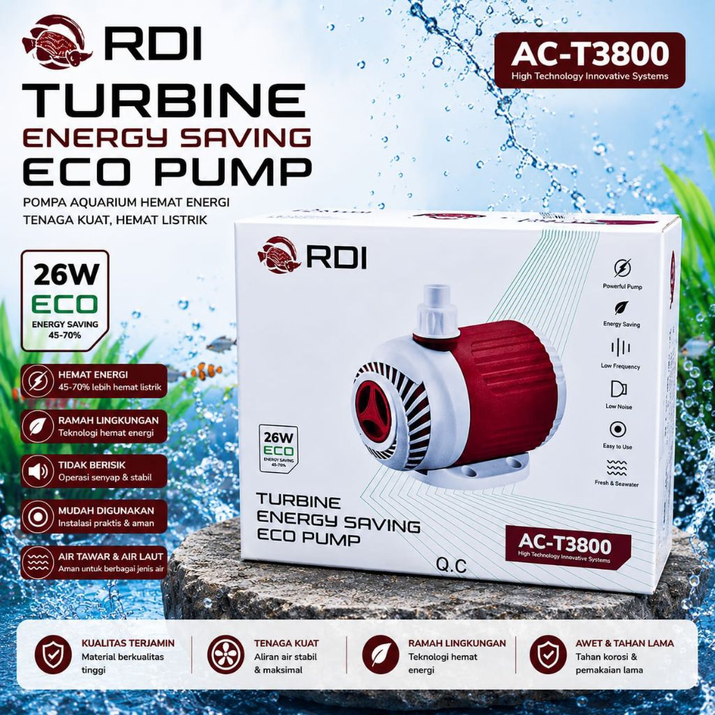 RDI ACT 3800 POMPA KOLAM TURBINE ENERGY SAVING ECO PUMP