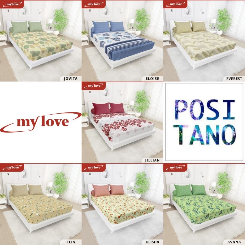 MY LOVE - Sprei Extra King ukuran 200x200 Tinggi 30, Sprei ukuran 200 Extra king jumbo terlaris