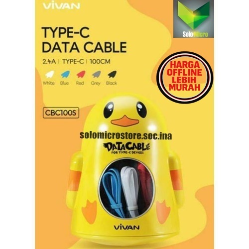 VIVAN Kabel Data VIVAN CBC100S Type C 2.4A