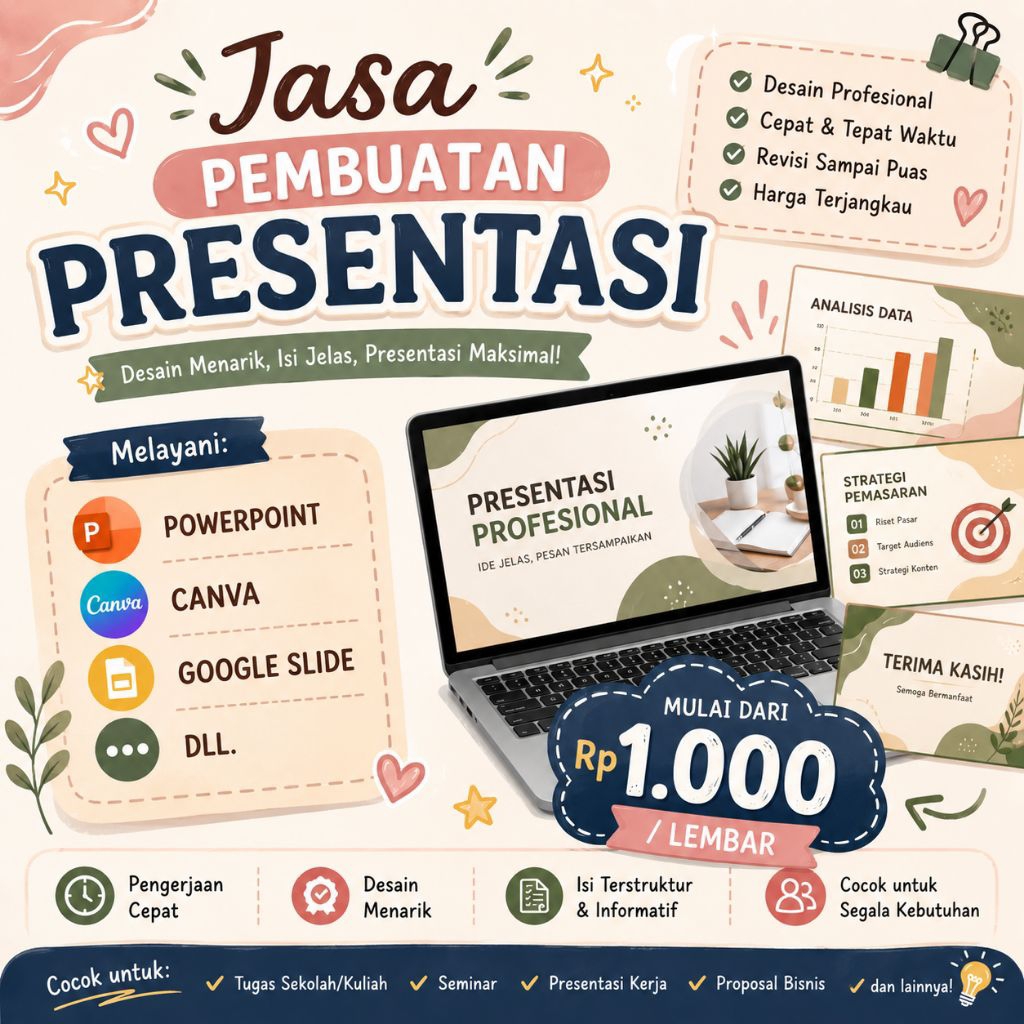JASA BIKIN BUAT PPT PRESENTASI