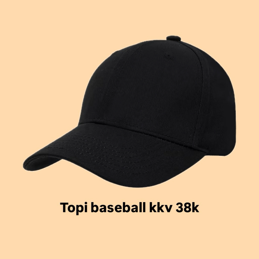 Preloved Topi Baseball Hitam Polos KKV