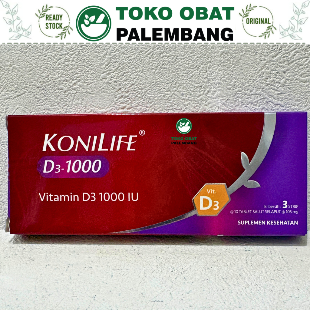 KONILIFE D1000 100 KAPSUL D3 1000 vitamin d3 1000 KONILIFE D3 10 strip @10 kapsul