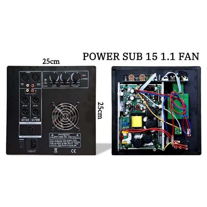power kit subwoofer khusus speaker 15/18 inch