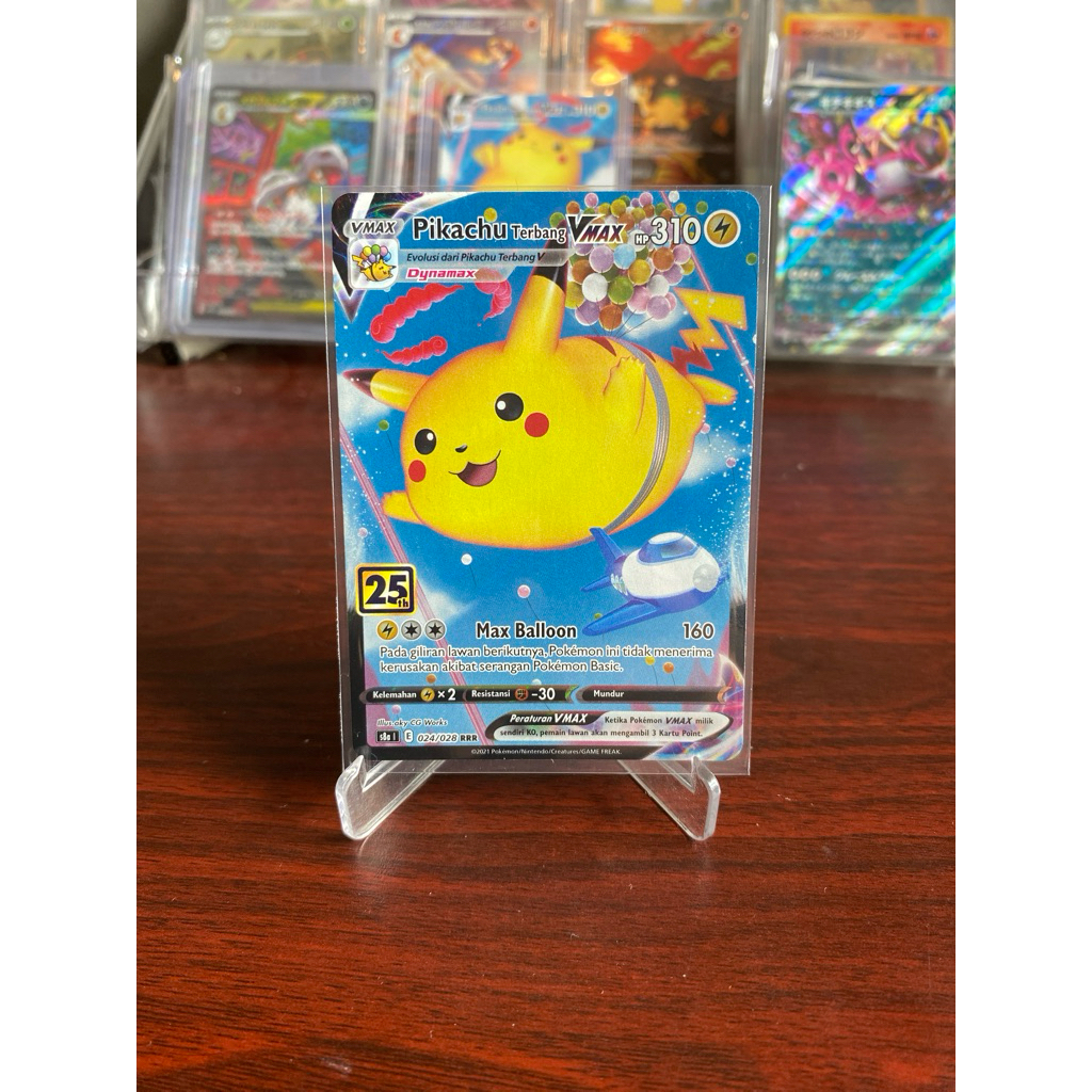 Pikachu Terbang Berbahasa Indonesia. sv8a/Pack 25th Anniversary Pokemon TCG Indonesia