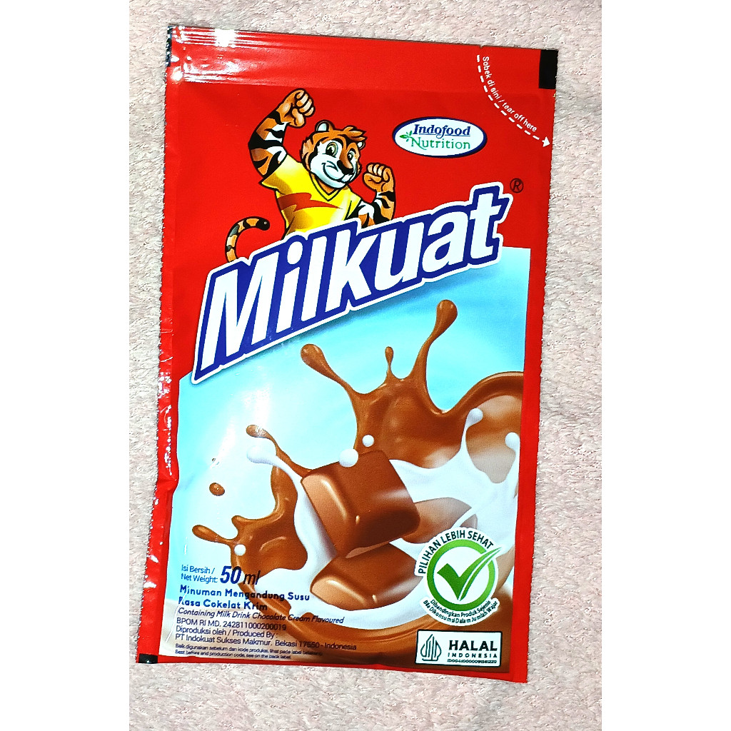 Milkuat Pouch Bantal 50ml Rasa Cokelat