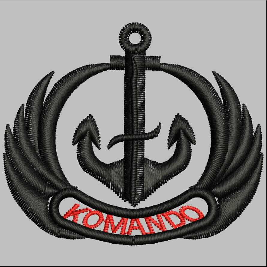 337 BREVET WING PDL TNI PERKERAS MIKA BORDIR EMBROIDERY GIB