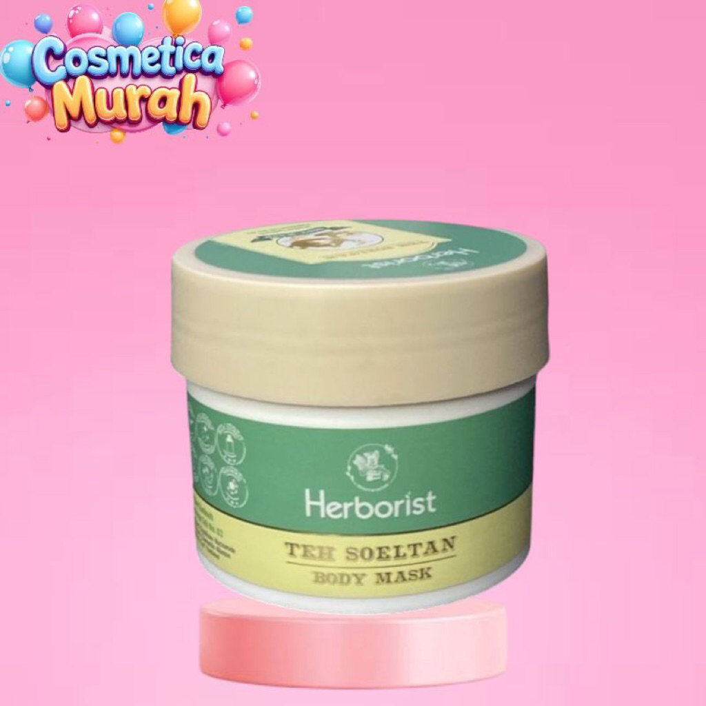 pn.pz} HERBORIST body mask teh soeltan 100 ml masker kulit cerah lembab dan menutrisi