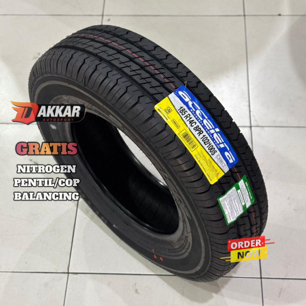 BAN MOBIL MUATAN L300 185 C 8 PR R14 ACCELERA ULTRA 3 TUBLES BAN RING 14