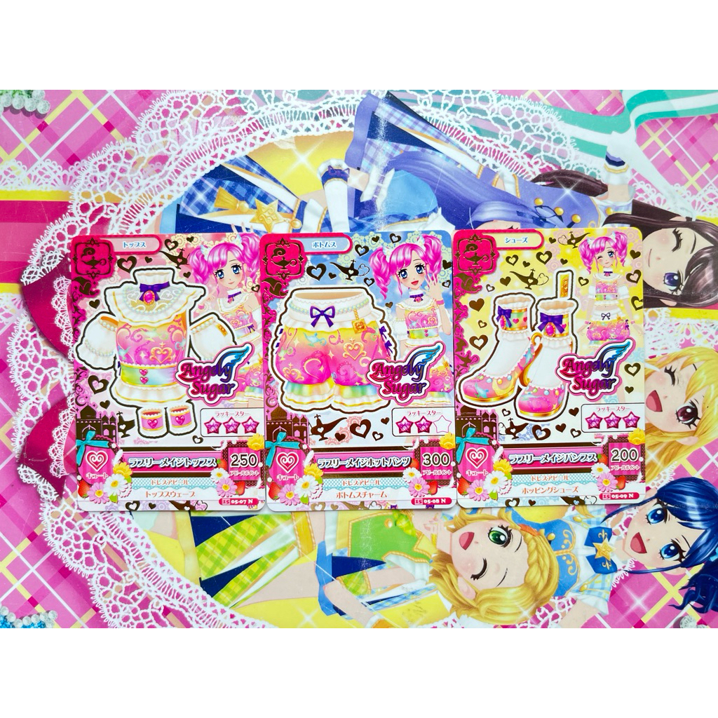 Kartu Aikatsu Madoka Amahane Lovely Mage Set Angely Sugar Dream Story Fairy Tale Arabian Night  Orig