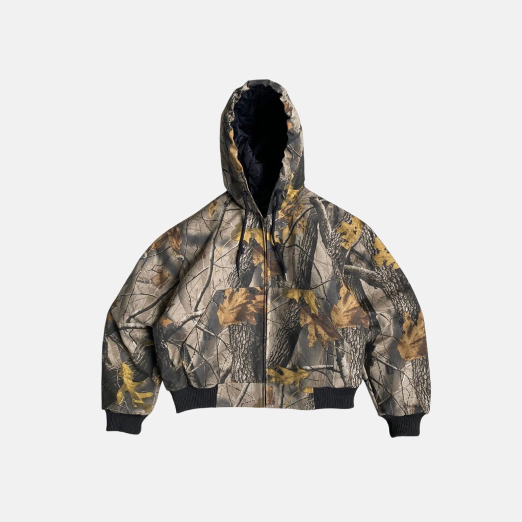 Timbre Hooded Canvas Boxy Fit Jacket Realtree