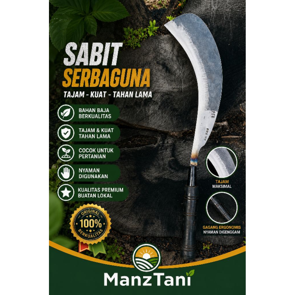 ARIT PARANG TEBU LENGKUNG PANDAI BESI