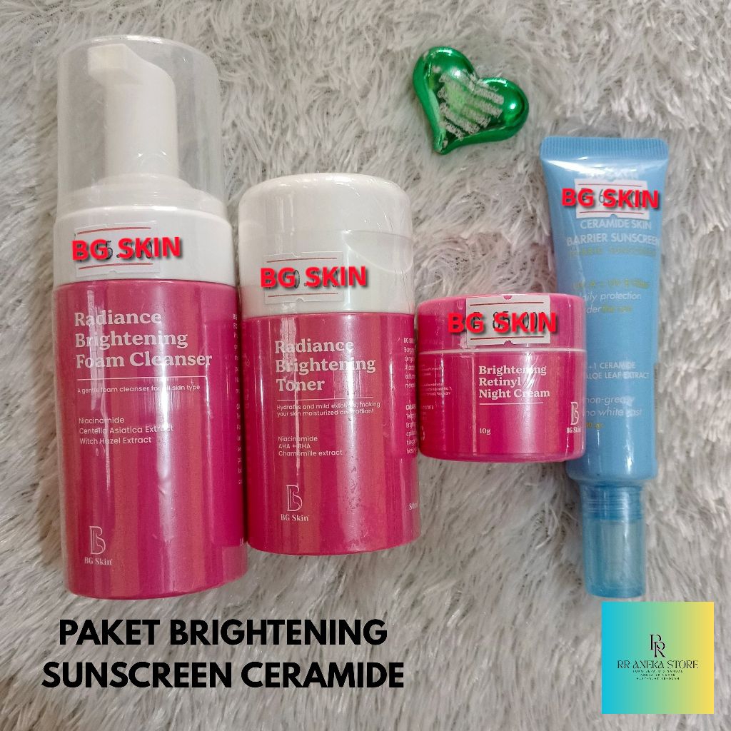 BG SKIN Paket Brightening Glow Sunscreen Ceramite Original / BG SKIN Paket / Skincare BG SKIN / Skin