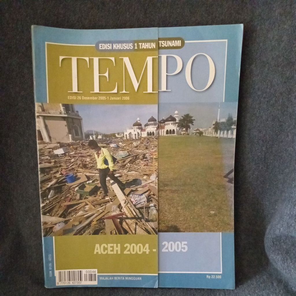 MAJALAH TEMPO EDISI KHUSUS 1 TAHUN TSUNAMI ACEH 2004 - 2005 - EDISI 26 DESEMBER 2005 - JANUARI 2006