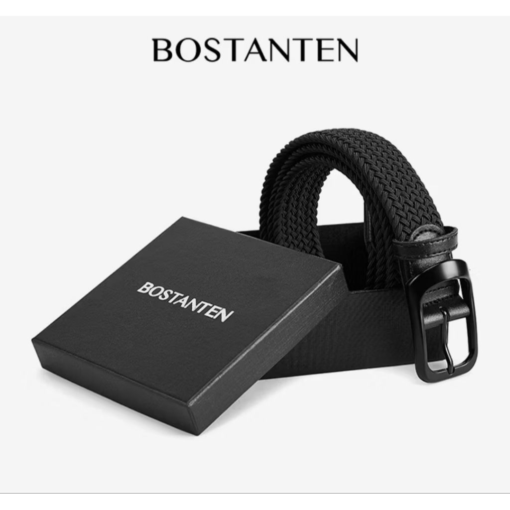 Bostanten BELT/IKAT PINGGANG GESPER Otomatis Dapat Disesuaikan Kulit Sapi Asli/Model Lainnya