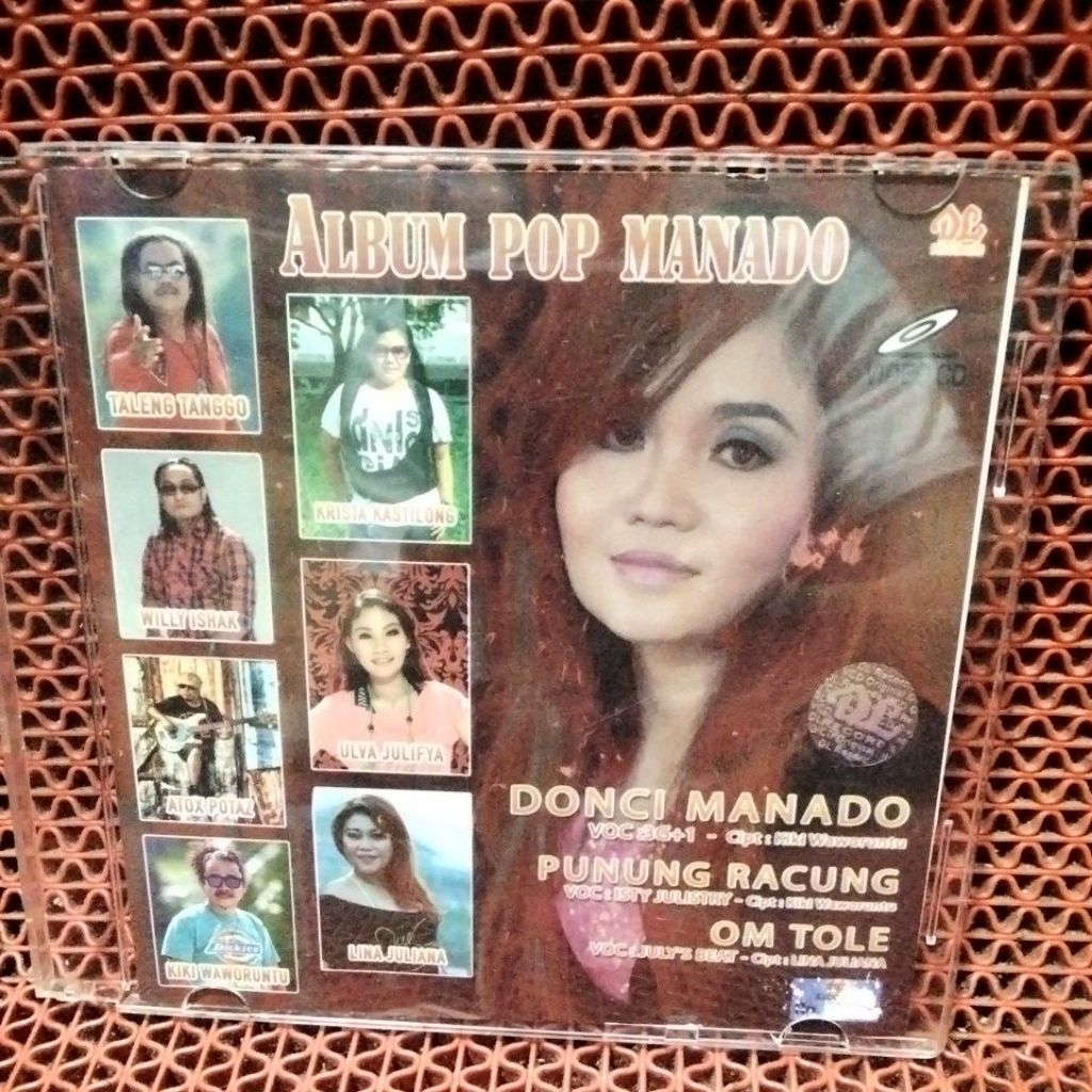 VCD KARAOKE LAGU POP MANADO 100% ORIGINAL BARU DAN MASIH SEGEL