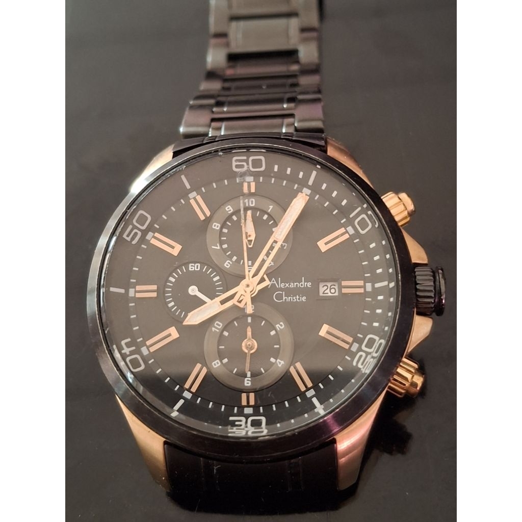 ALEXANDRE CHRISTIE 6471 MC Jam Tangan Pria chrono second 1681
