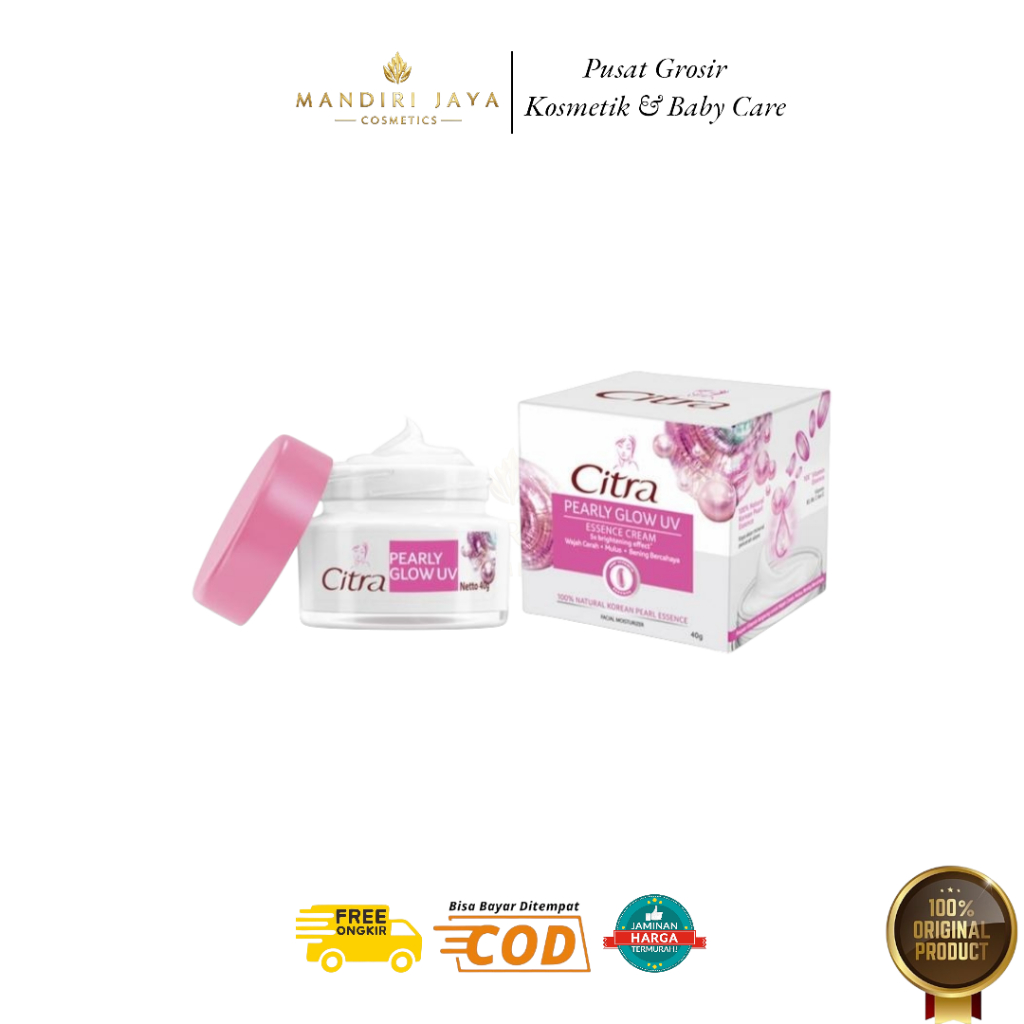 Citra Pearly Glow UV Essence Cream 40gr - Pelembab Wajah dengan Mutiara Korea 40gr