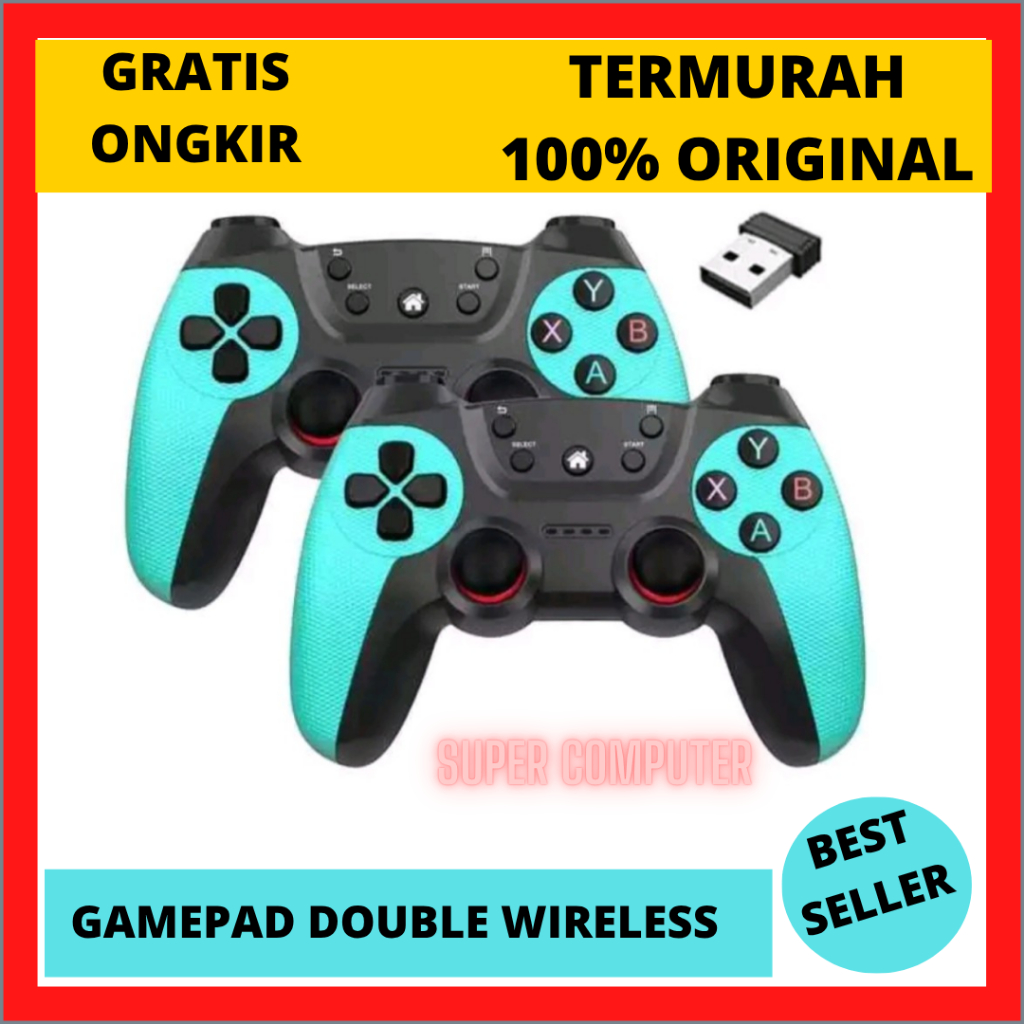GAMEPAD JOYSTICK DOUBLE TURBO WIRELESS / JOYSTICK PC / GAMEPAD PC /STIK USB