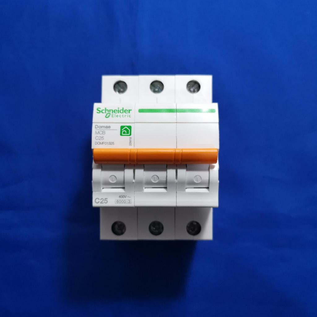 DOMF01325 NEW DOMAE MCB 25A Ampere 3Phase 6KA Schneider