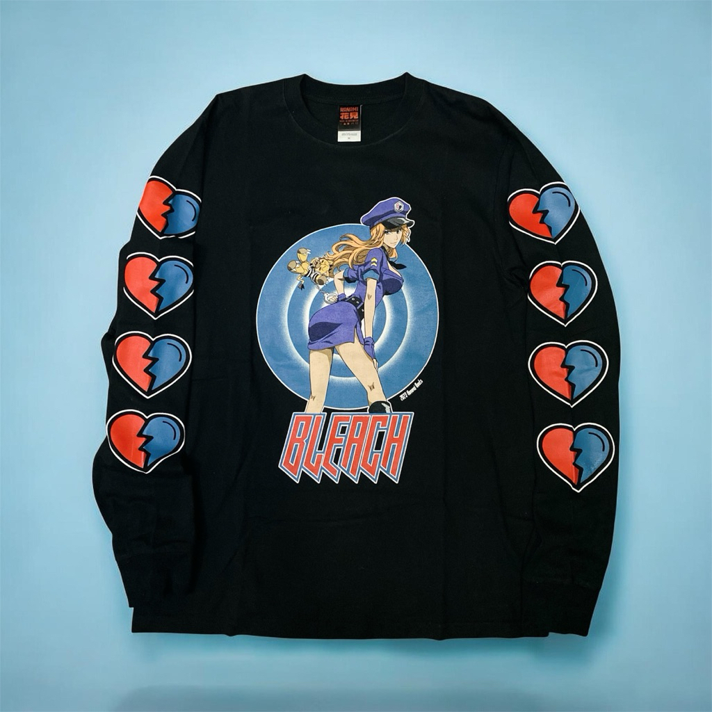 Bleach | Kaos Longsleeve Anime Bootleg by Hanami Boots rilisan 2023 | Black Color