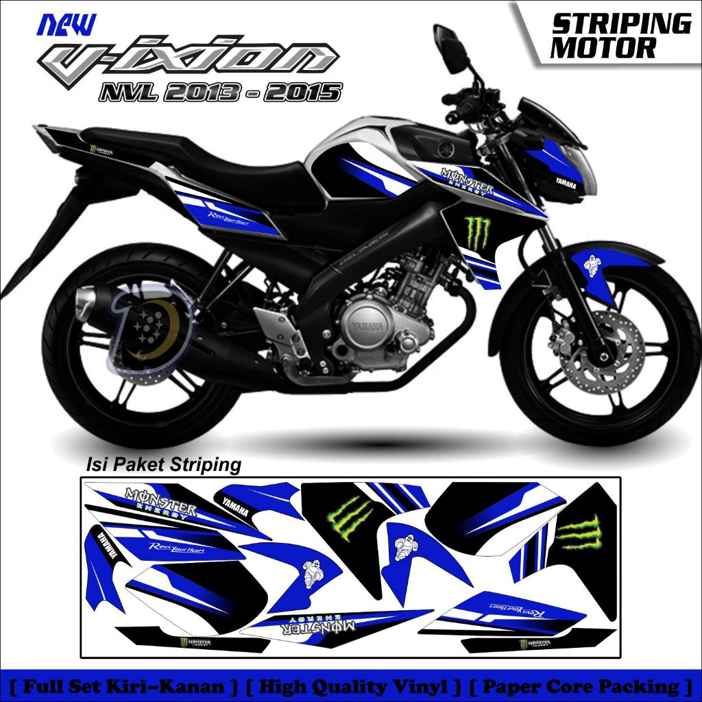 Striping Vixion Nvl 2014 2015 Stiker Lis Variasi Vixion Nvl Stiker Yamaha Vixion Nvl ME