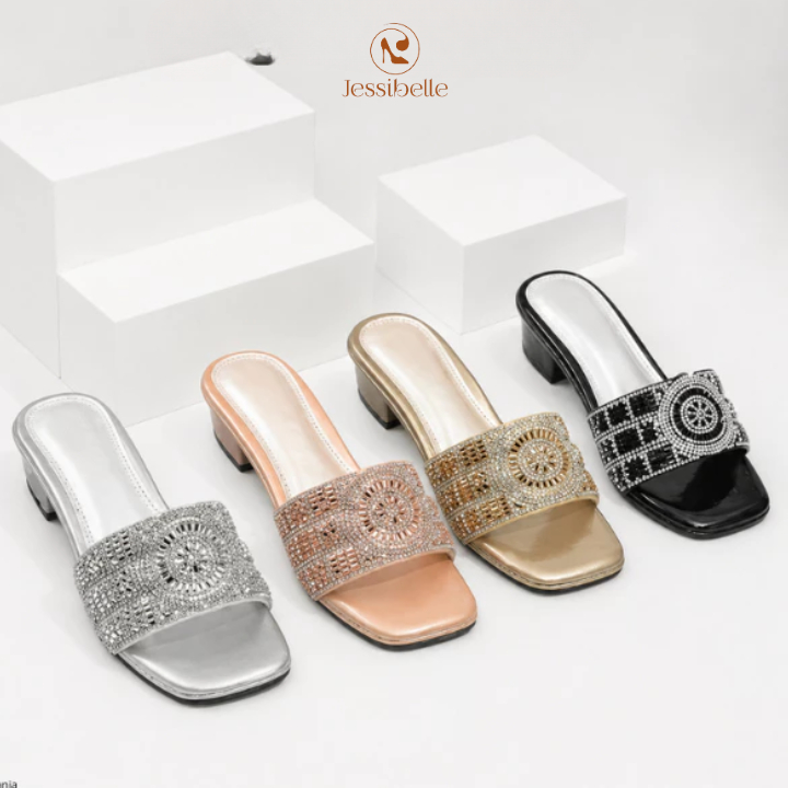 TANIA - Heels Wanita Soft & Comfortable Elegant Luxury  Anti Licin Kekinian