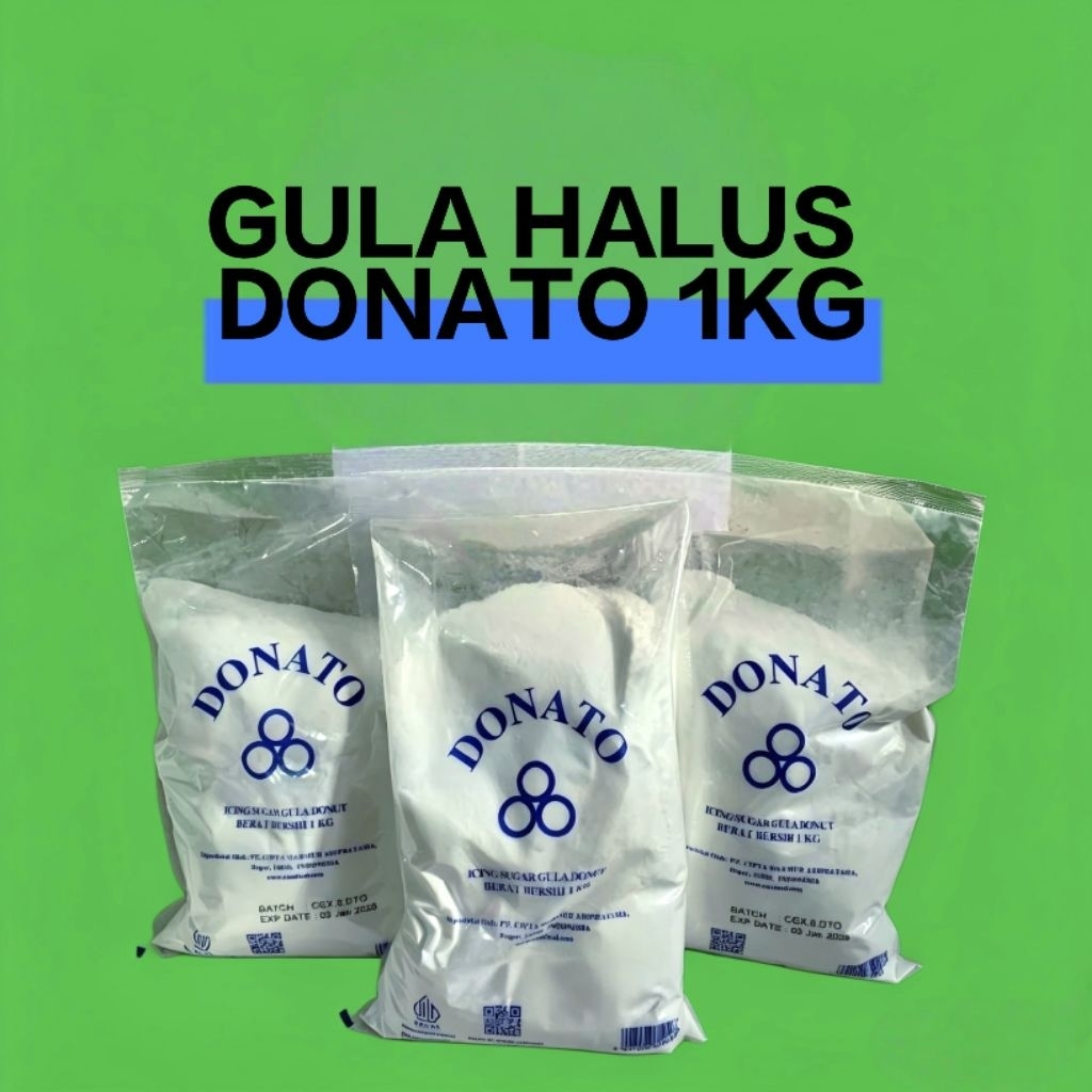 Gula Halus DONATO 1kg - Gula Donat Premium Halus & Putih