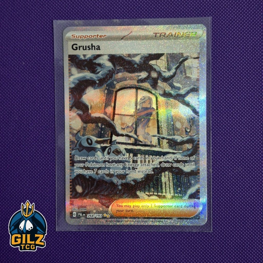 Kartu Pokemon Trainer Grusha SIR / SAR 268/193 English