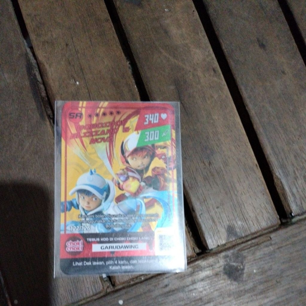Kartu Boboiboy Monsta Galaxy Card X Choki - Choki Preloved