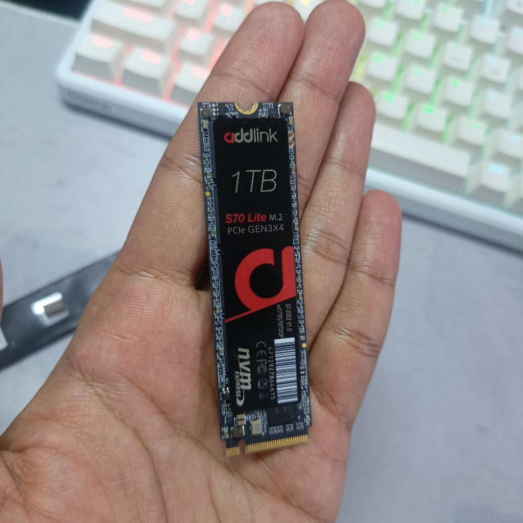 SSD Nvme 1 TB ADDLINK S70 Lite (100%)