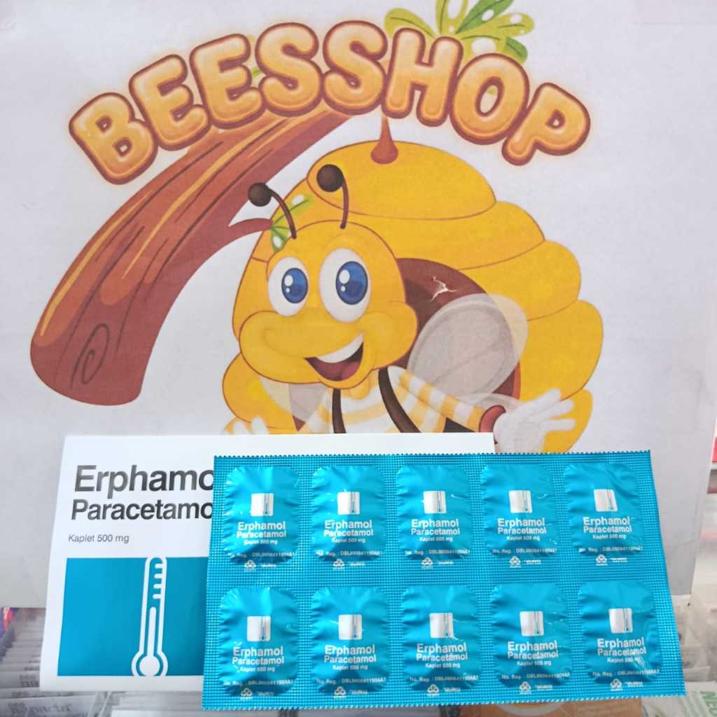 Erphamol Paracetamol 1 Strip 10 Tablet
