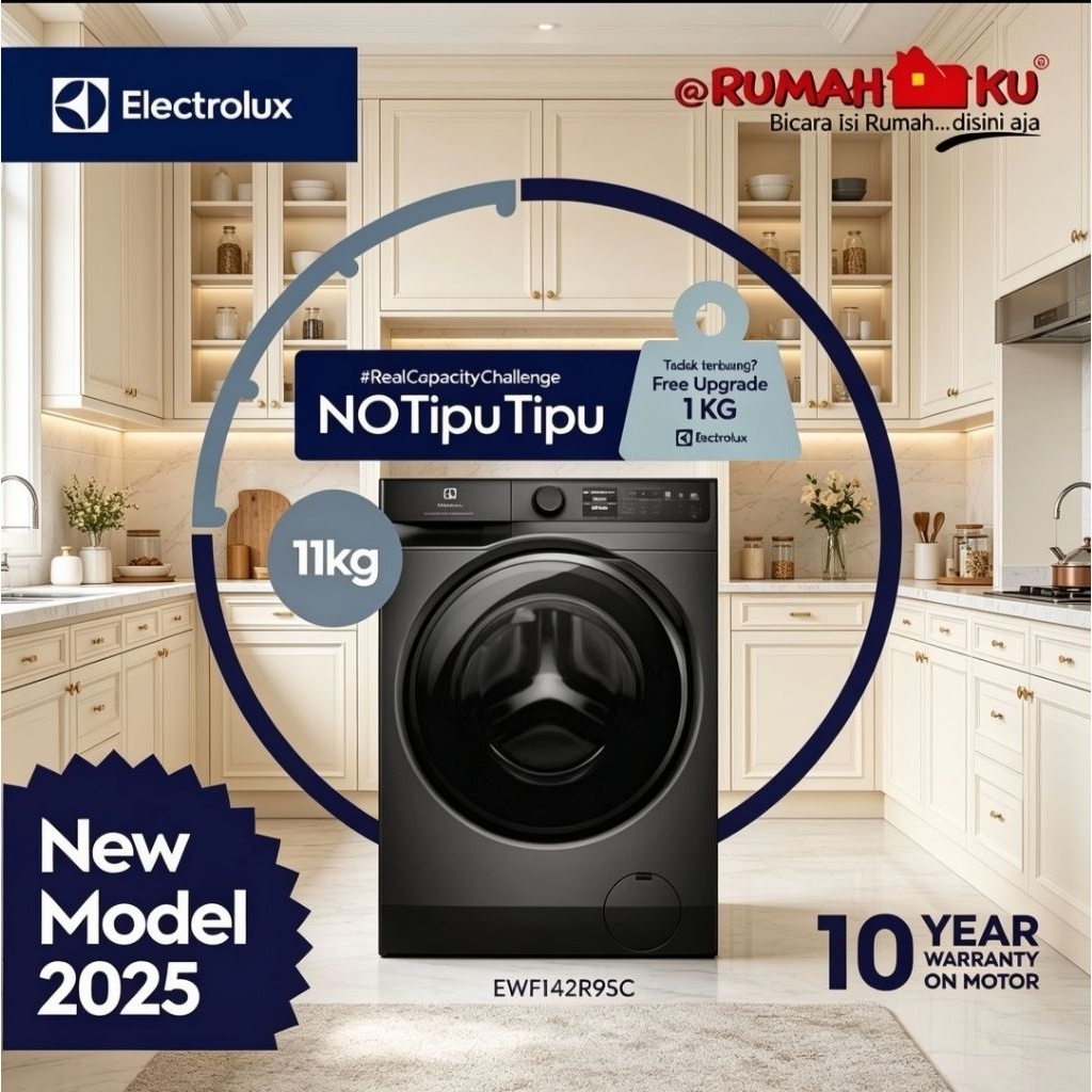 ELECTROLUX MESIN CUCI EWF1142R9SC FRONT LOADING // EWF 1142 R9SC