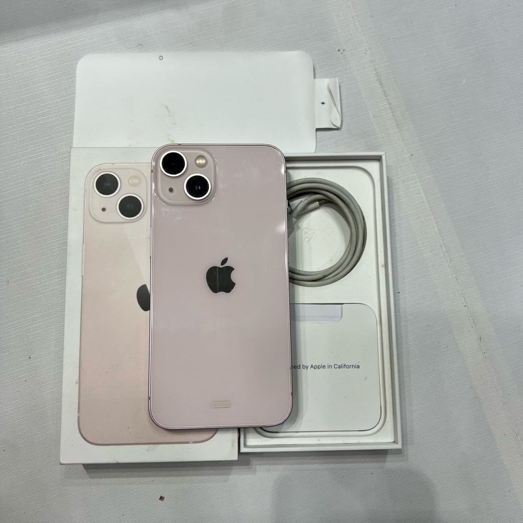 iphone 13 256gb pink resmi indo fisik mulus fullset original fungsional normal no minus