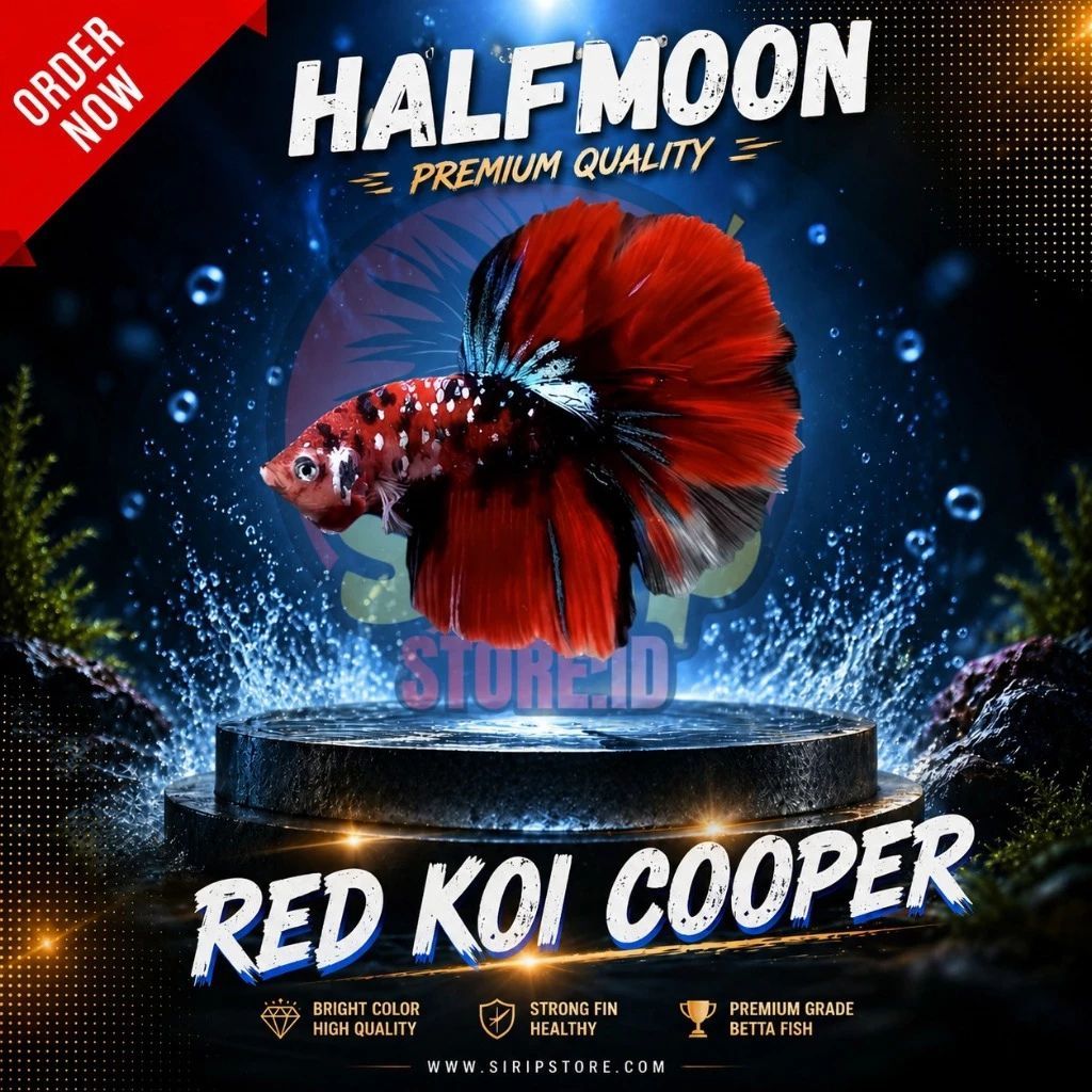 Halfmoon Red Koi Cooper – Premium Quality