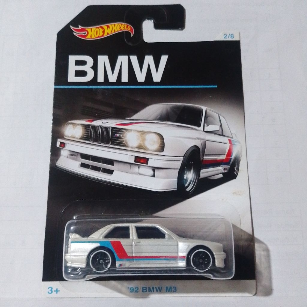 diecast hot wheels bmw series 92 bmw m3 putih
