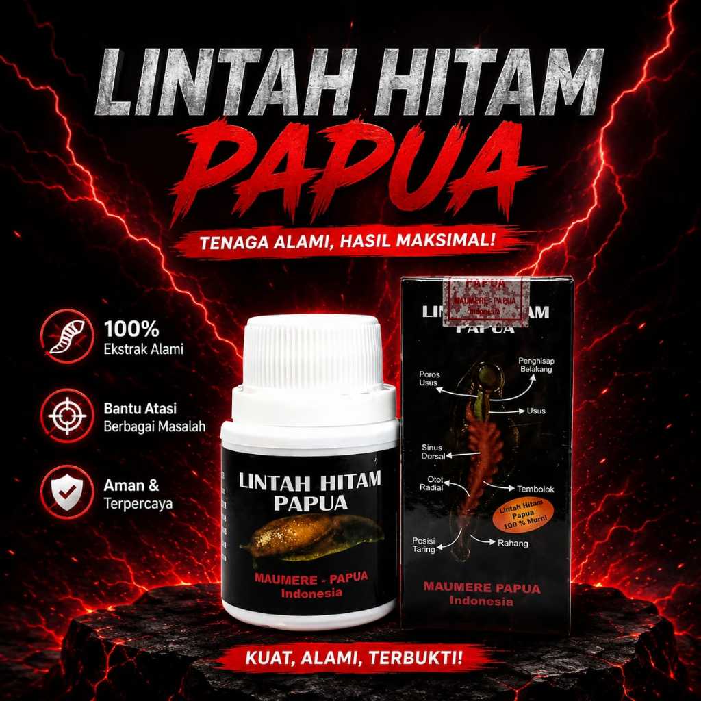 Minyak Lintah Hitam Papua Asli 100% Original Minyak Oles Herbal Perawatan Vitalitas Pria Dewasa Miny