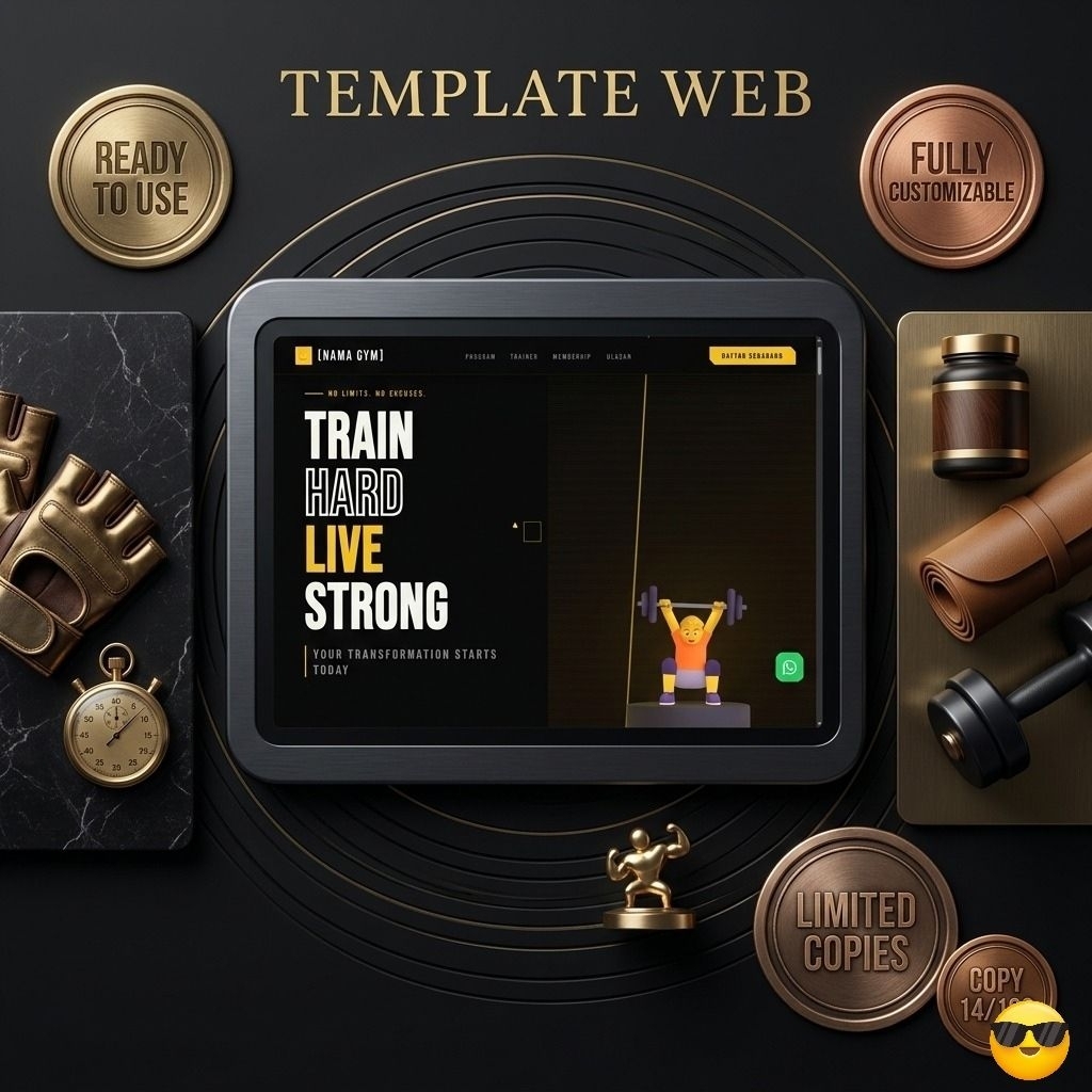 Template Website Gym & Fitness Premium HTML | Landing Page Sport Responsive