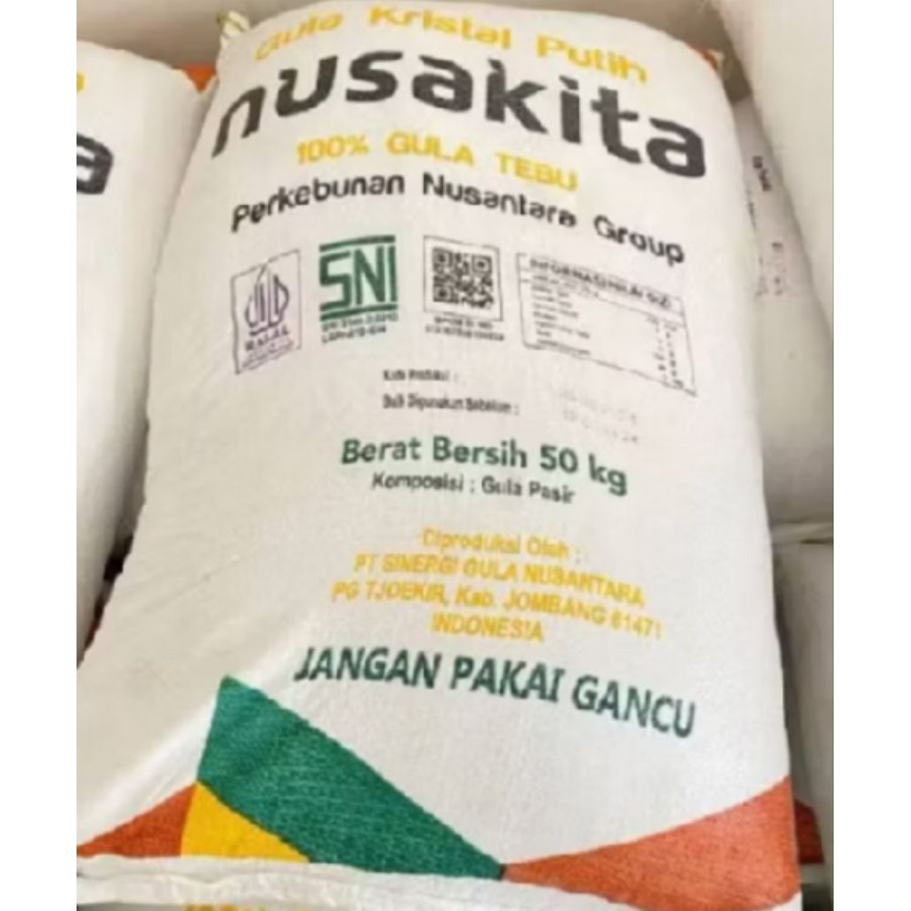 Gula Nusakita 1 Sak 50kg/Gula Pasir Loss 1 Sak 50kg