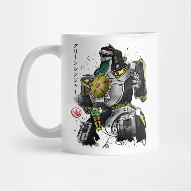Dragonzord watercolor - Power Rangers Tea Mug
