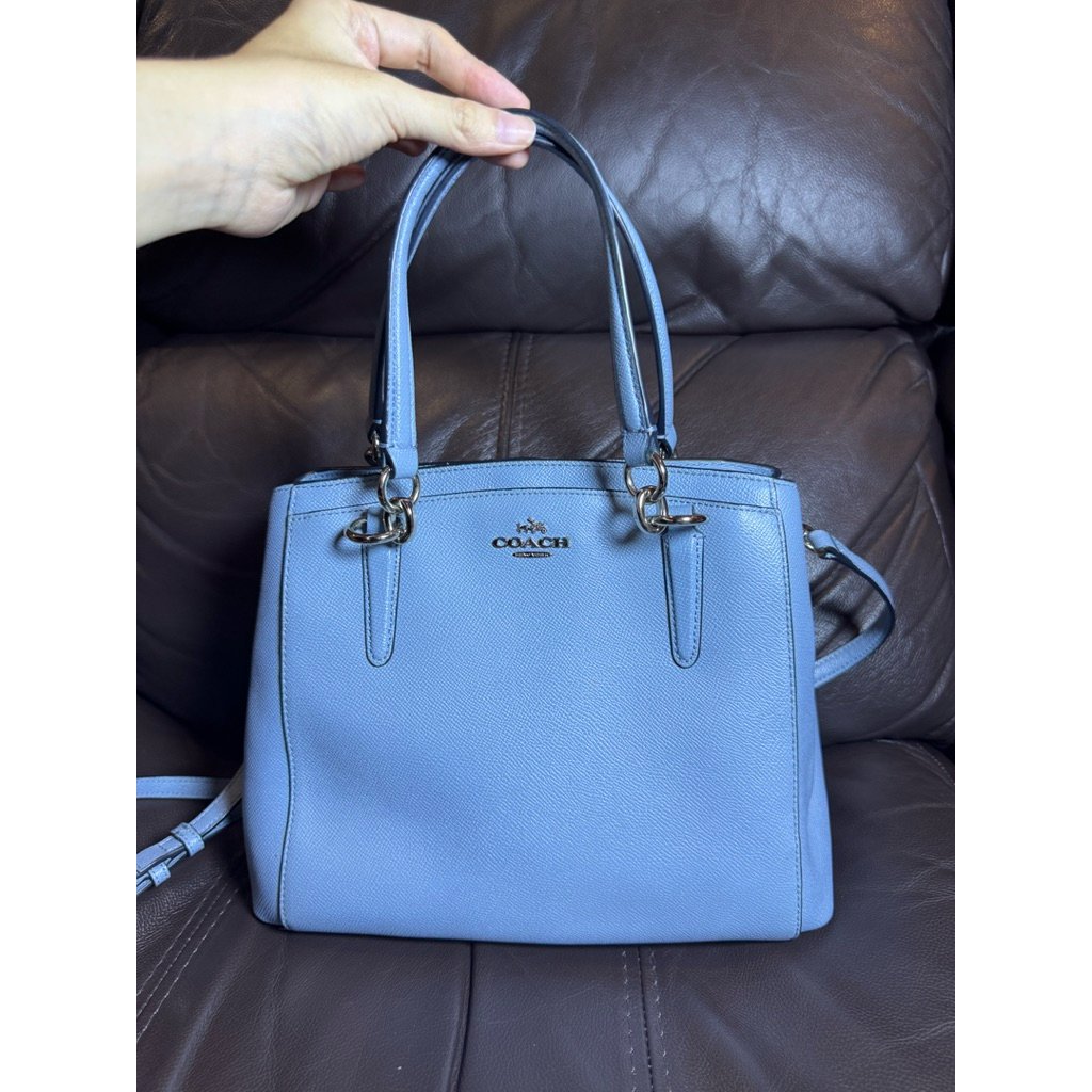 Preloved Tas COACH Baby Blue 100% ORI