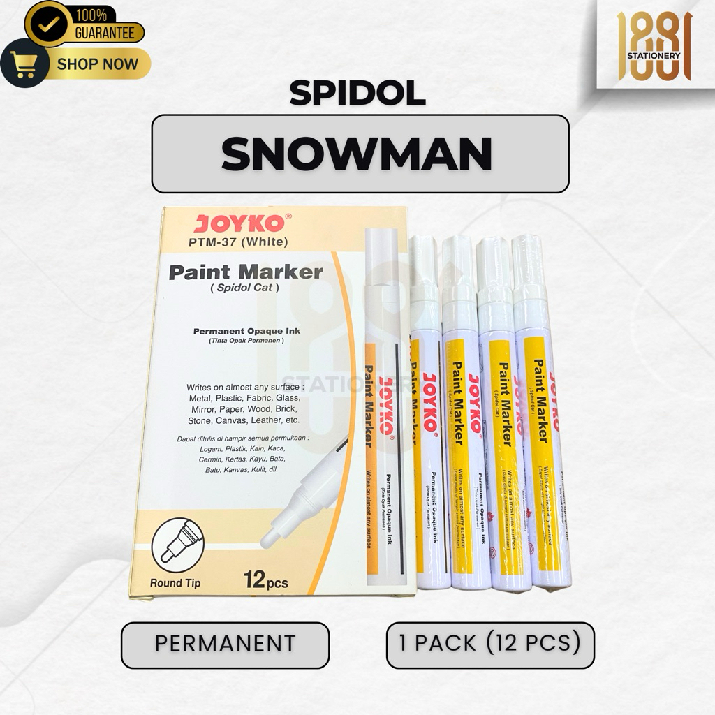Spidol Joyko Putih Permanent Paint Marker (Pcs)