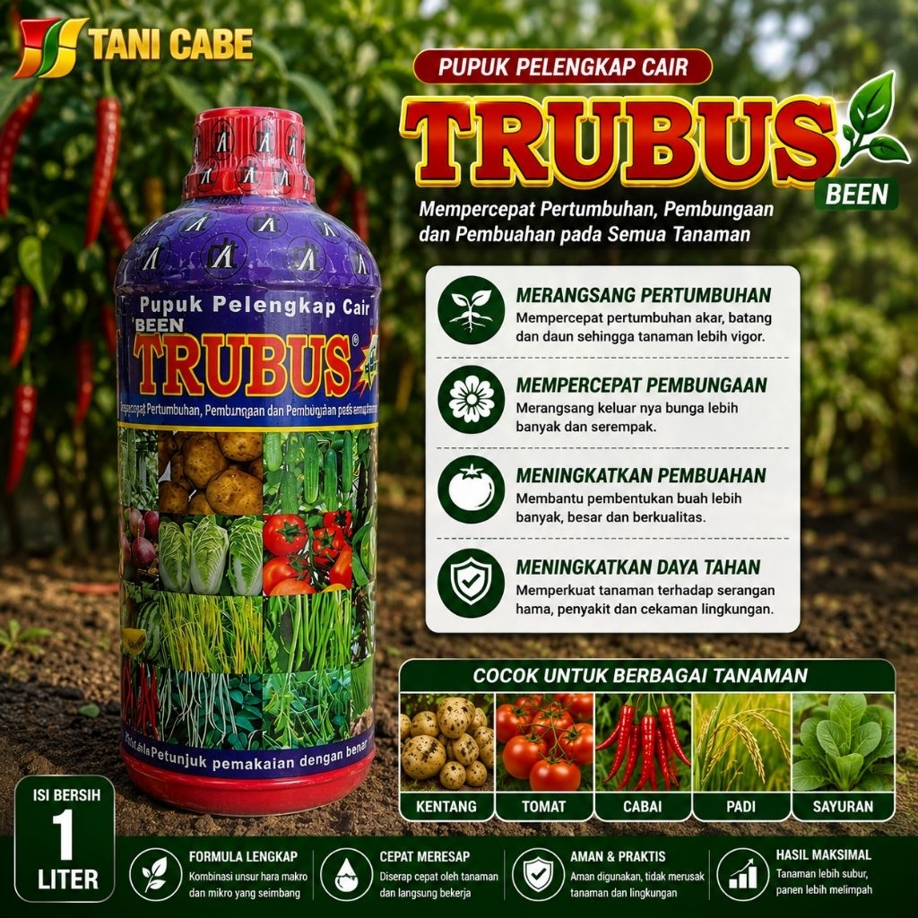 Trubus 1 liter Pupuk daun cair