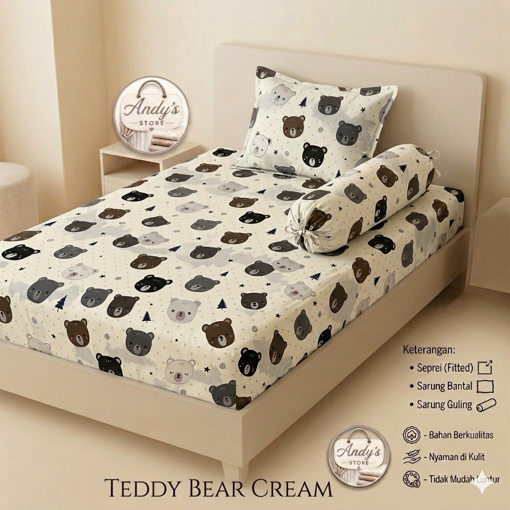 SPREI SINGLE BED 90x200x15cm / SPREI AESTHETIC /SPREI ANAK, DEWASA