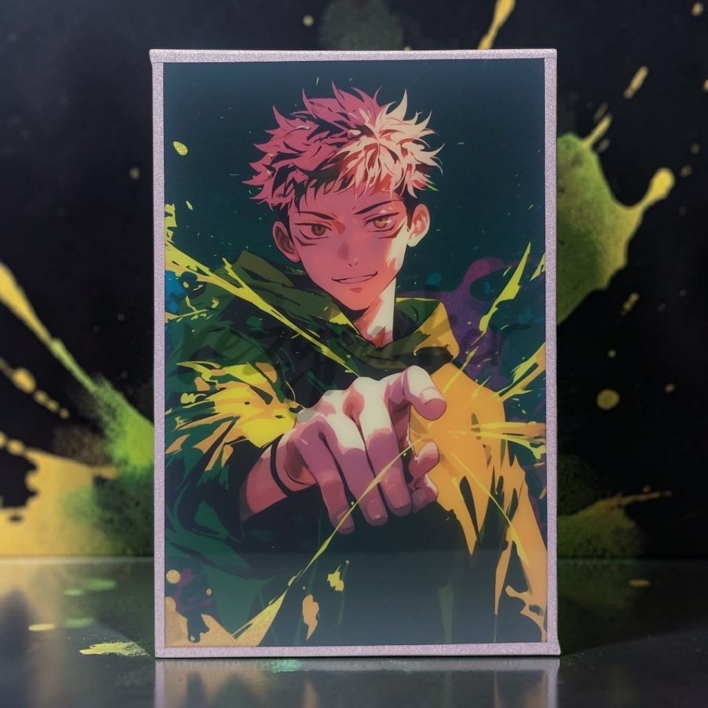 YUJI ITADORI JUJUTSU KAISEN A6 SHIKISHI COLORED ART PAPER JJK 15x10CM KARTU TCG/CCG CARD COLLECTION 